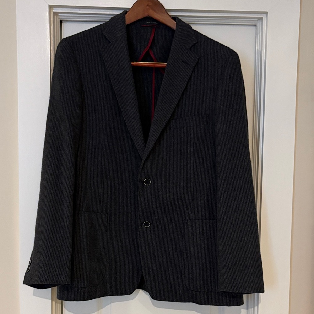 Lanificio di Pray Men’s Grey Sports Coat size 44R
